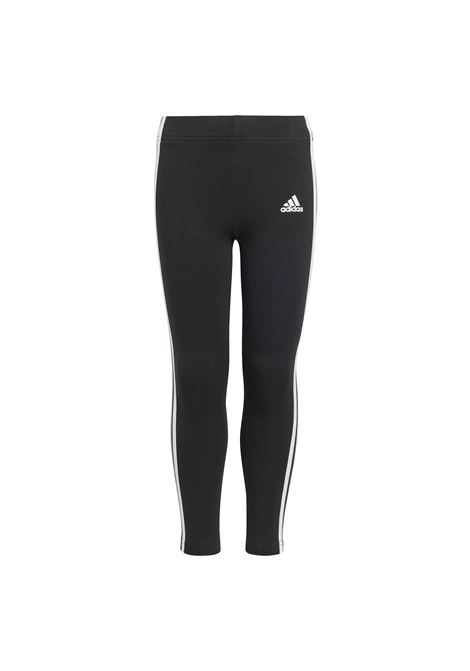 TUTA 3 STRIPES TIBERIO FLEECE CON LEGGINGS NERO GRIGIO BAMBINA ADIDAS CORE | Tute | IJ6327-